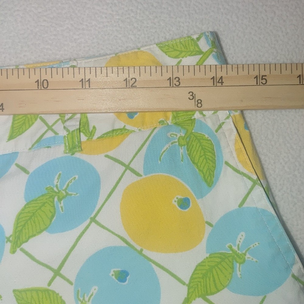 Lilly Pulitzer Lemon Blueberry Capri Pants Size 4 Pockets Stretch Vintage - Picture 5 of 7